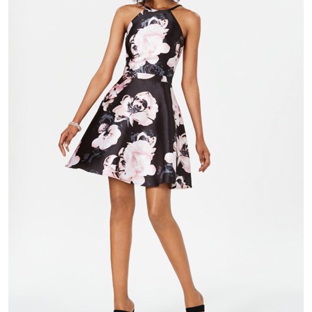 Xscape A line Floral Dress